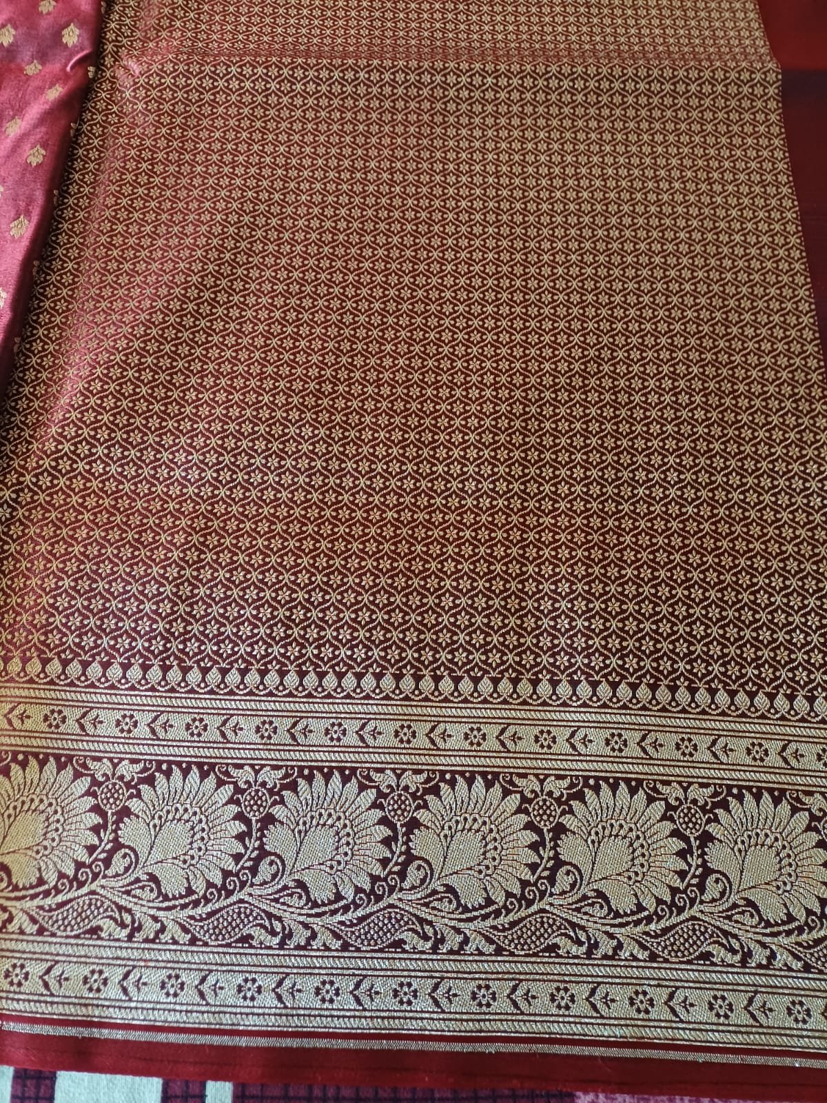 Banarasi art silk saree with broket blouse  - image 5