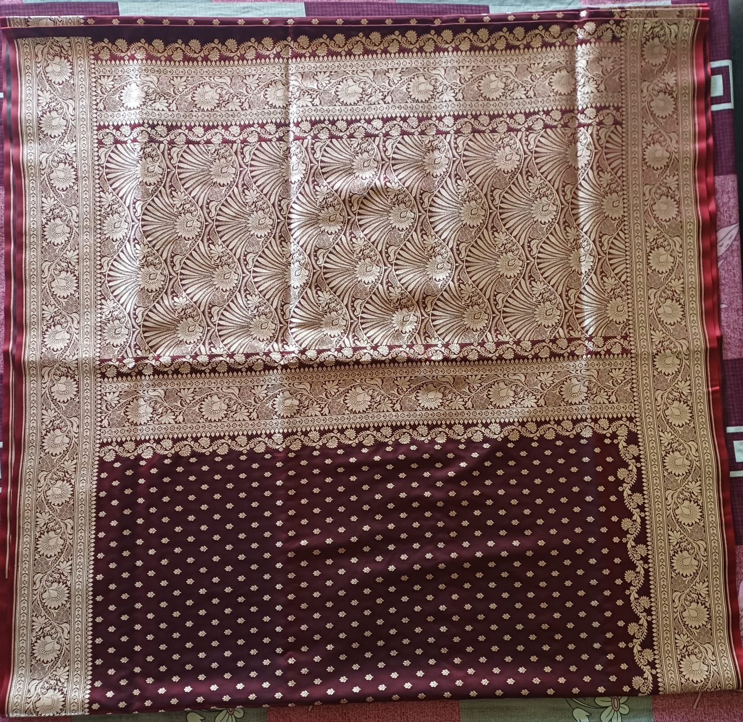 Banarasi art silk saree with broket blouse  - image 4