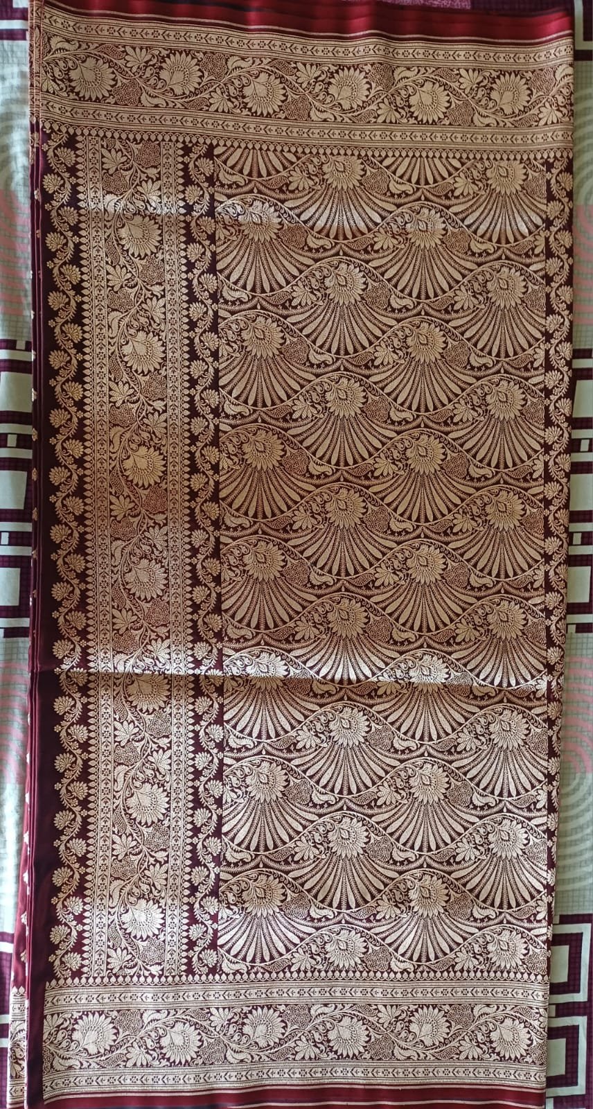 Banarasi art silk saree with broket blouse  - image 3