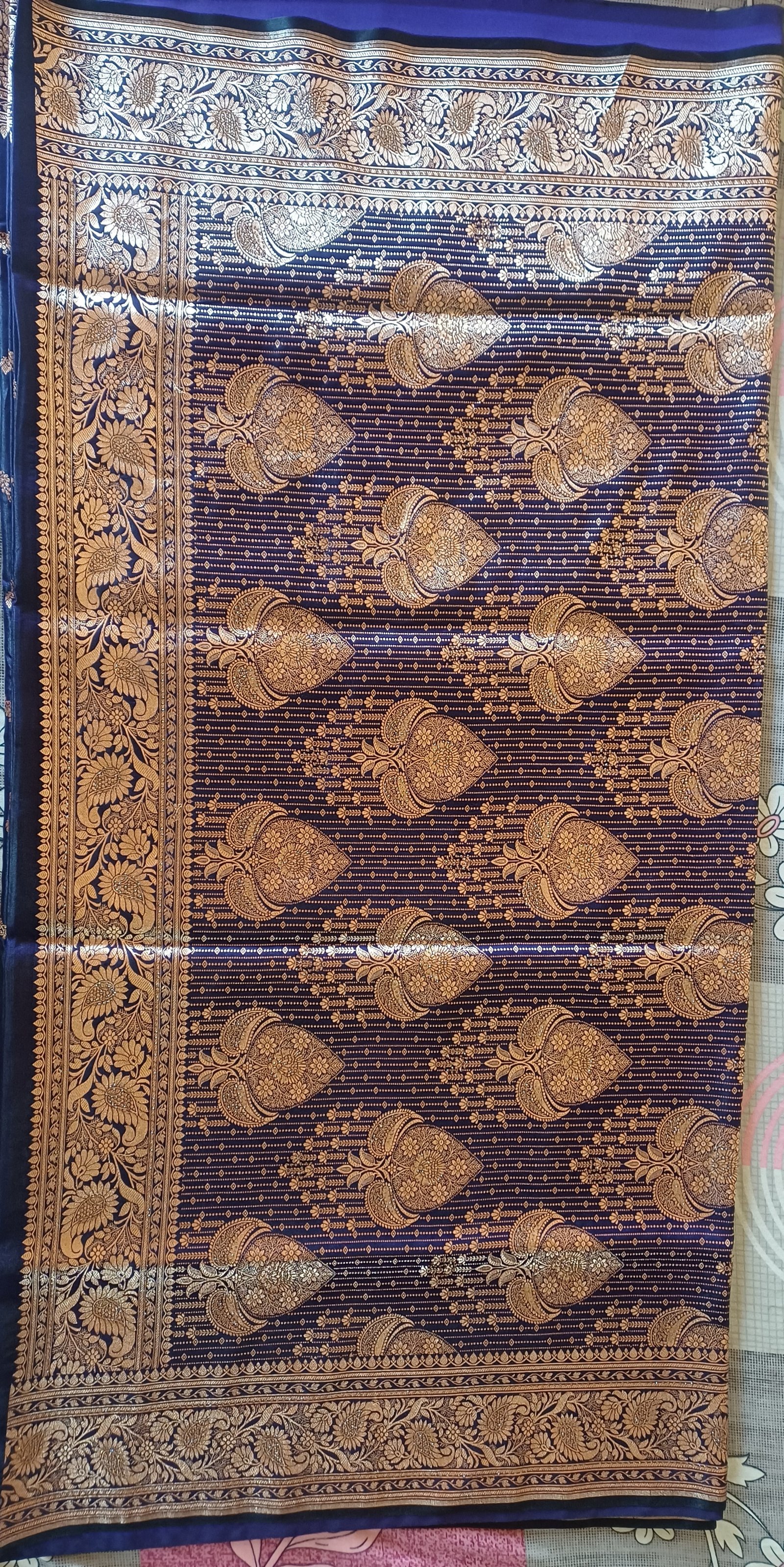 Banarasi art silk saree with surski ston work 