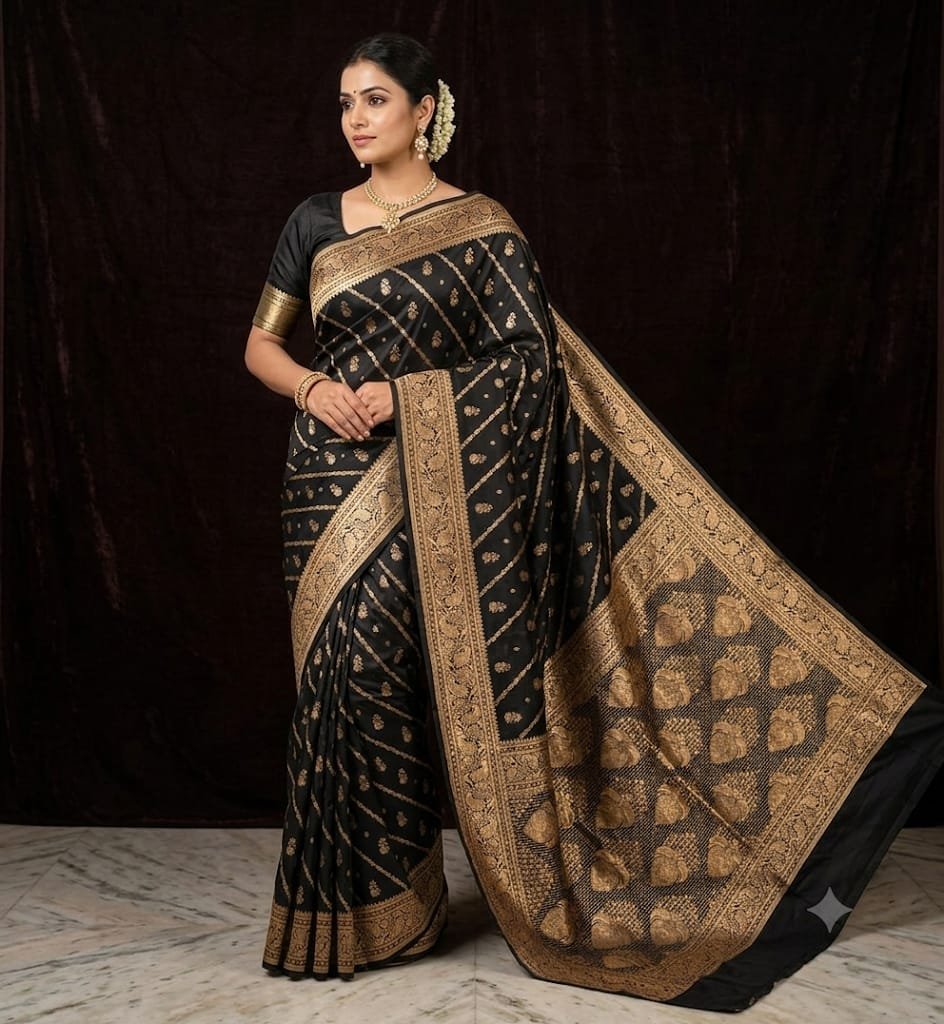 Banarasi art silk saree  - image 4