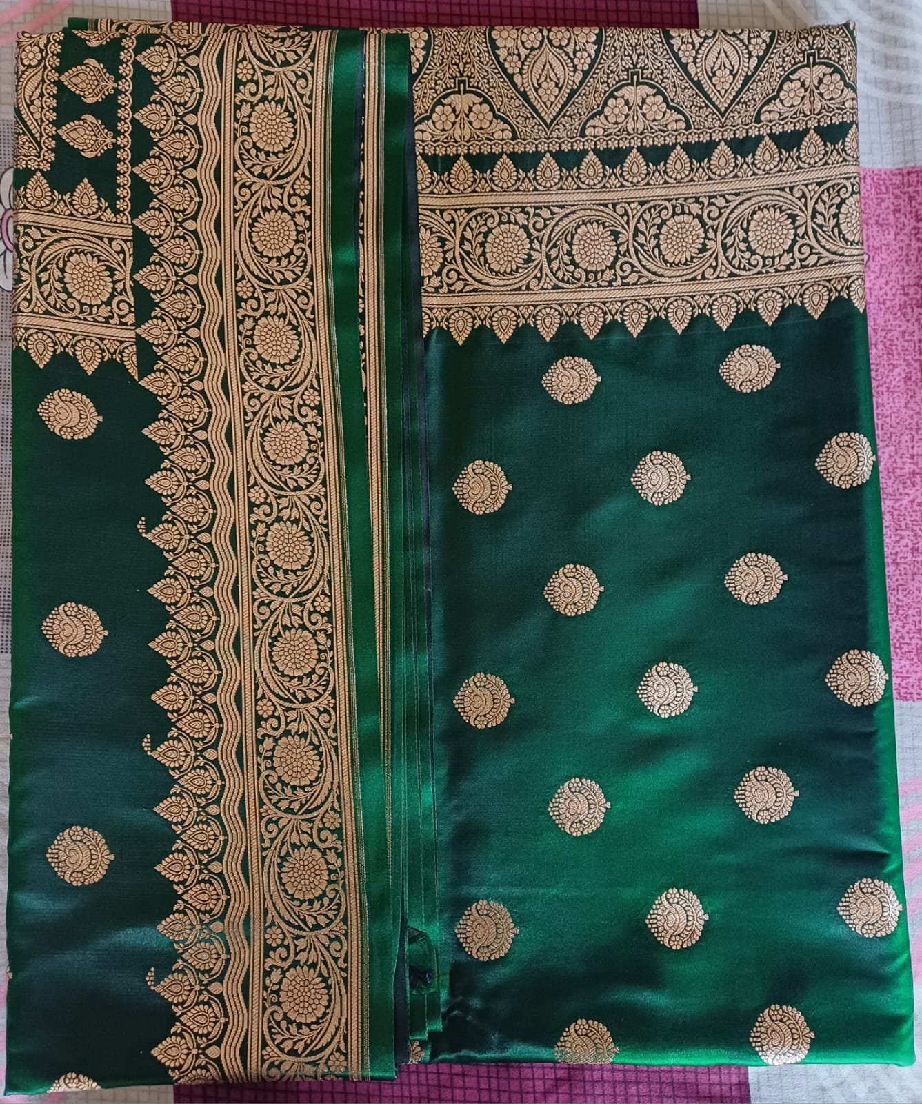 Banarasi art silk saree with broket blouse  - image 2