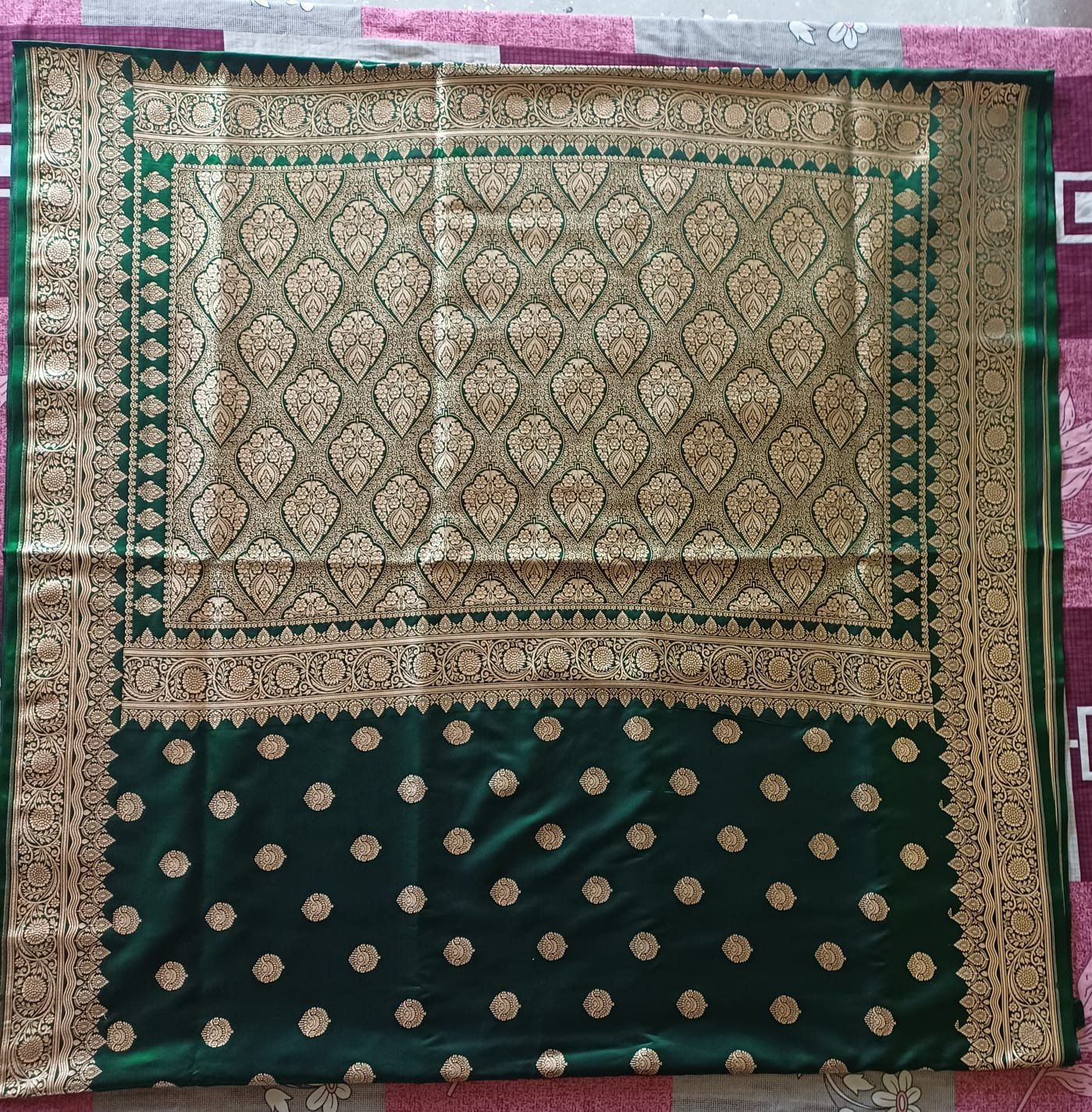 Banarasi art silk saree with broket blouse  - image 4