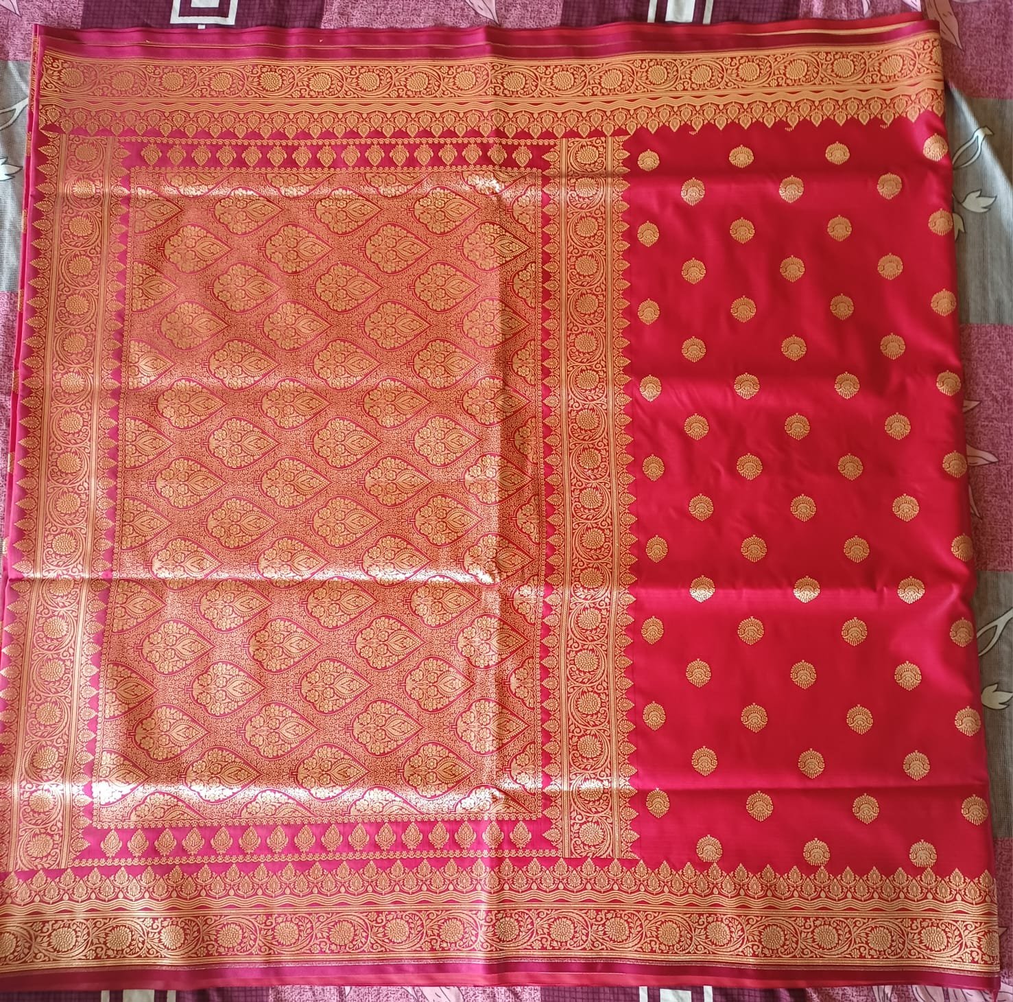 Banarasi art silk saree with broket blouse  - image 2