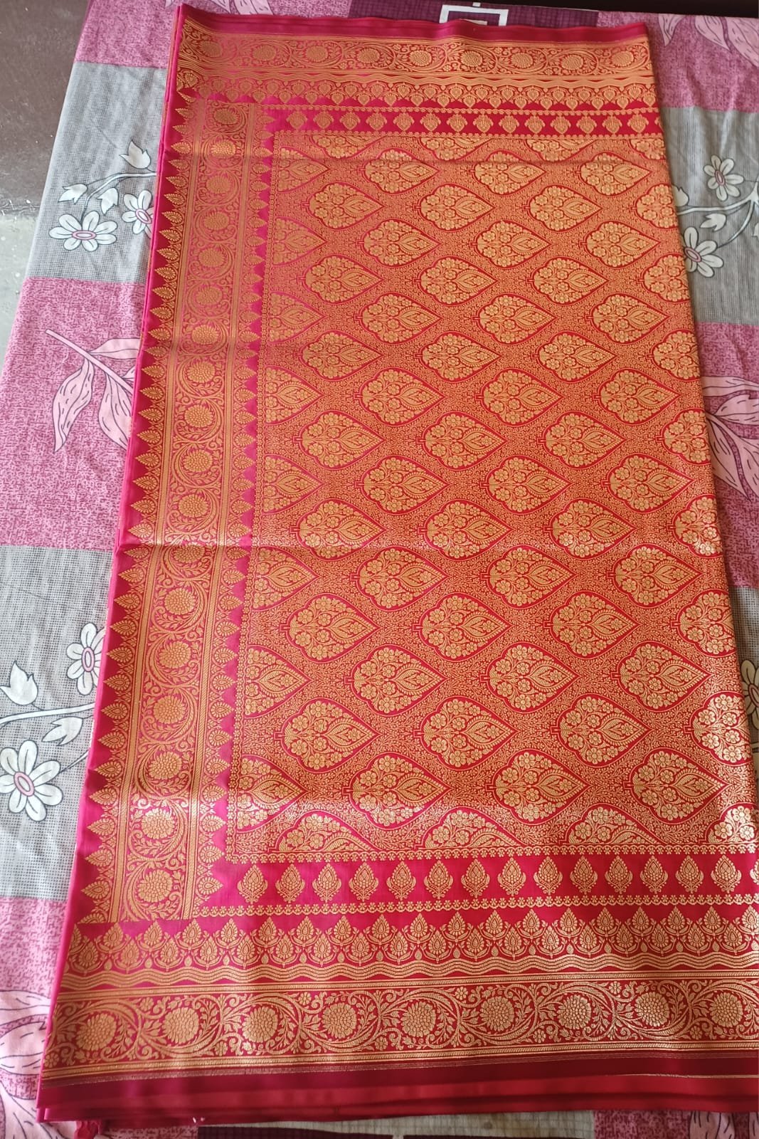 Banarasi art silk saree with broket blouse 