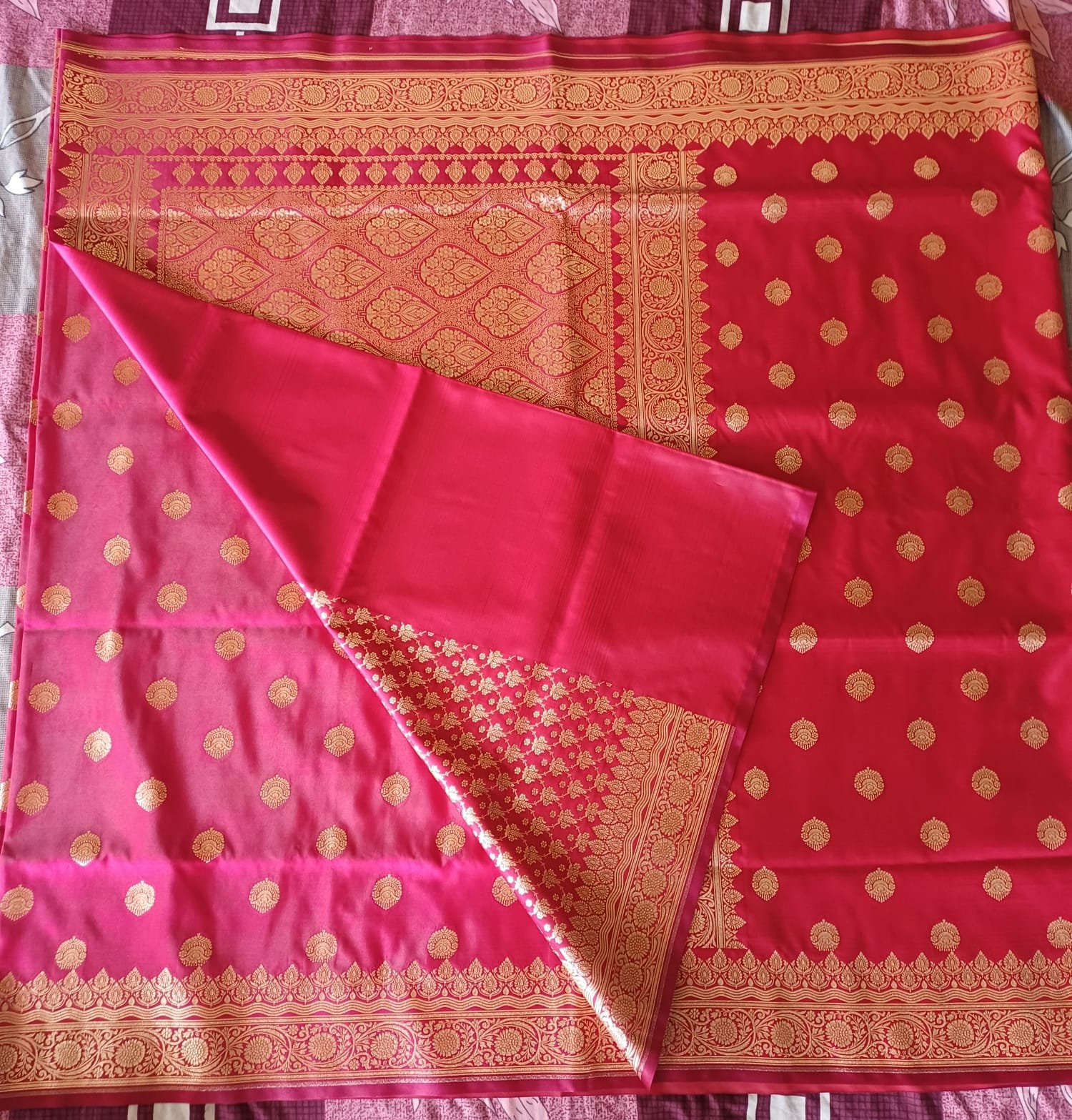 Banarasi art silk saree with broket blouse  - image 3