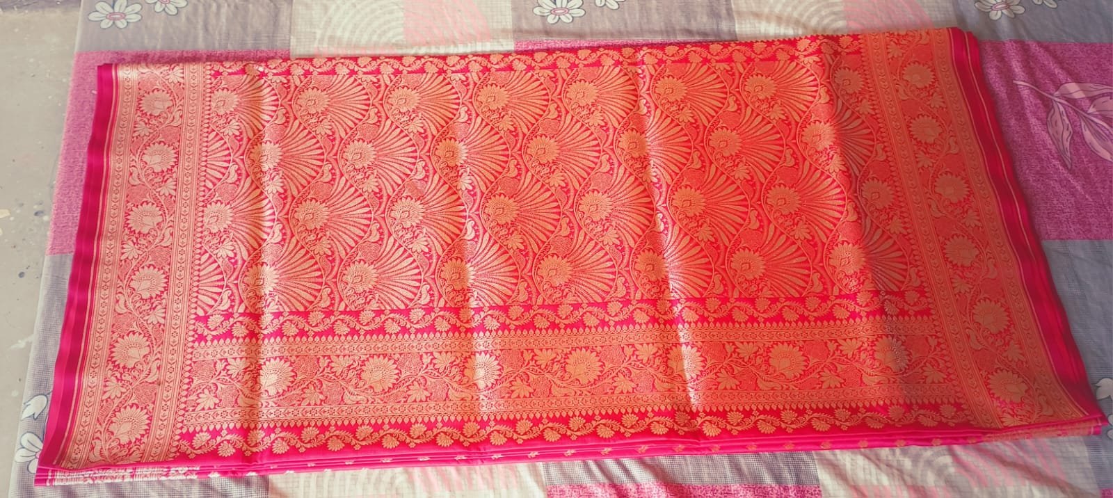 Banarasi art silk saree with broket blouse  - image 4