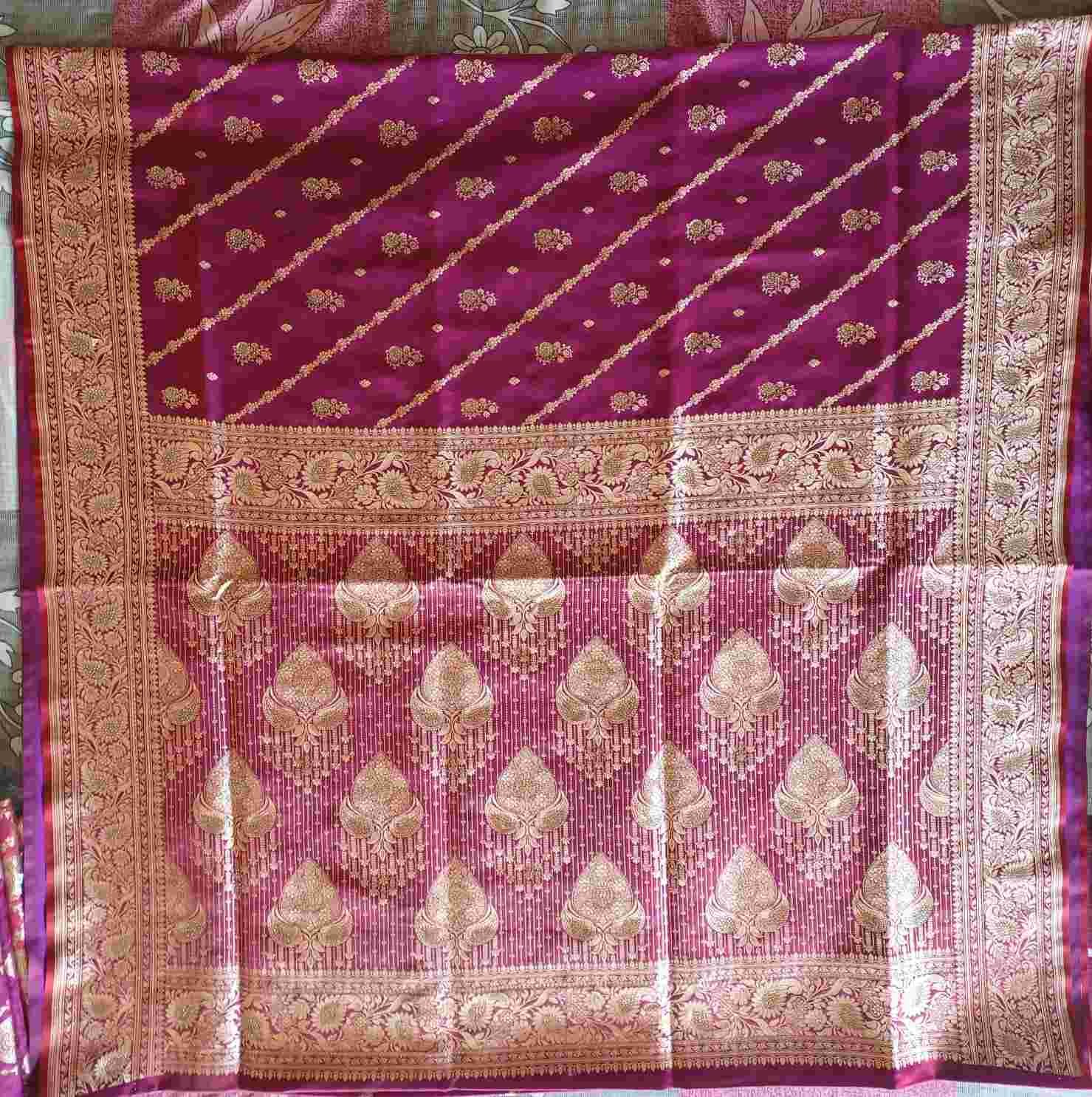 Banarasi art silk Saree with surski ston work - image 3