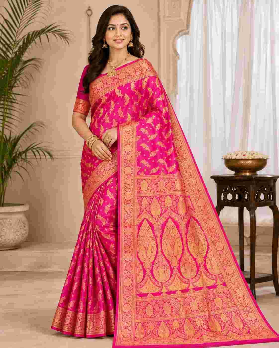 banarasi semi katan silk saree 