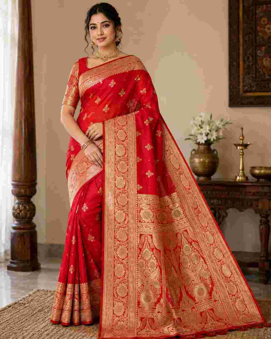 Banarasi art silk Saree with surski ston work