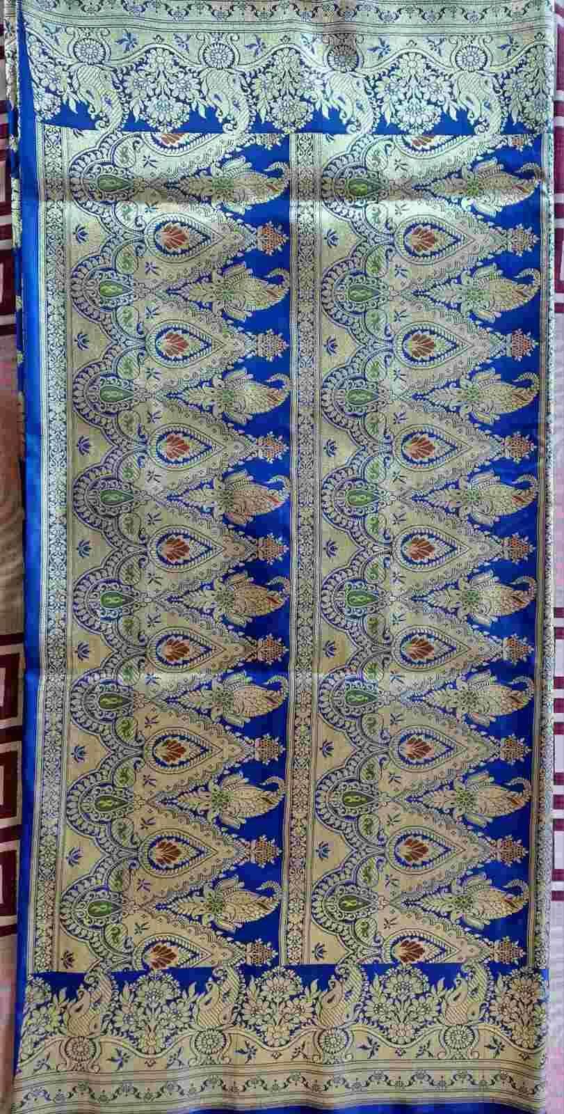 banarasi art silk mina aana patali saree - image 3