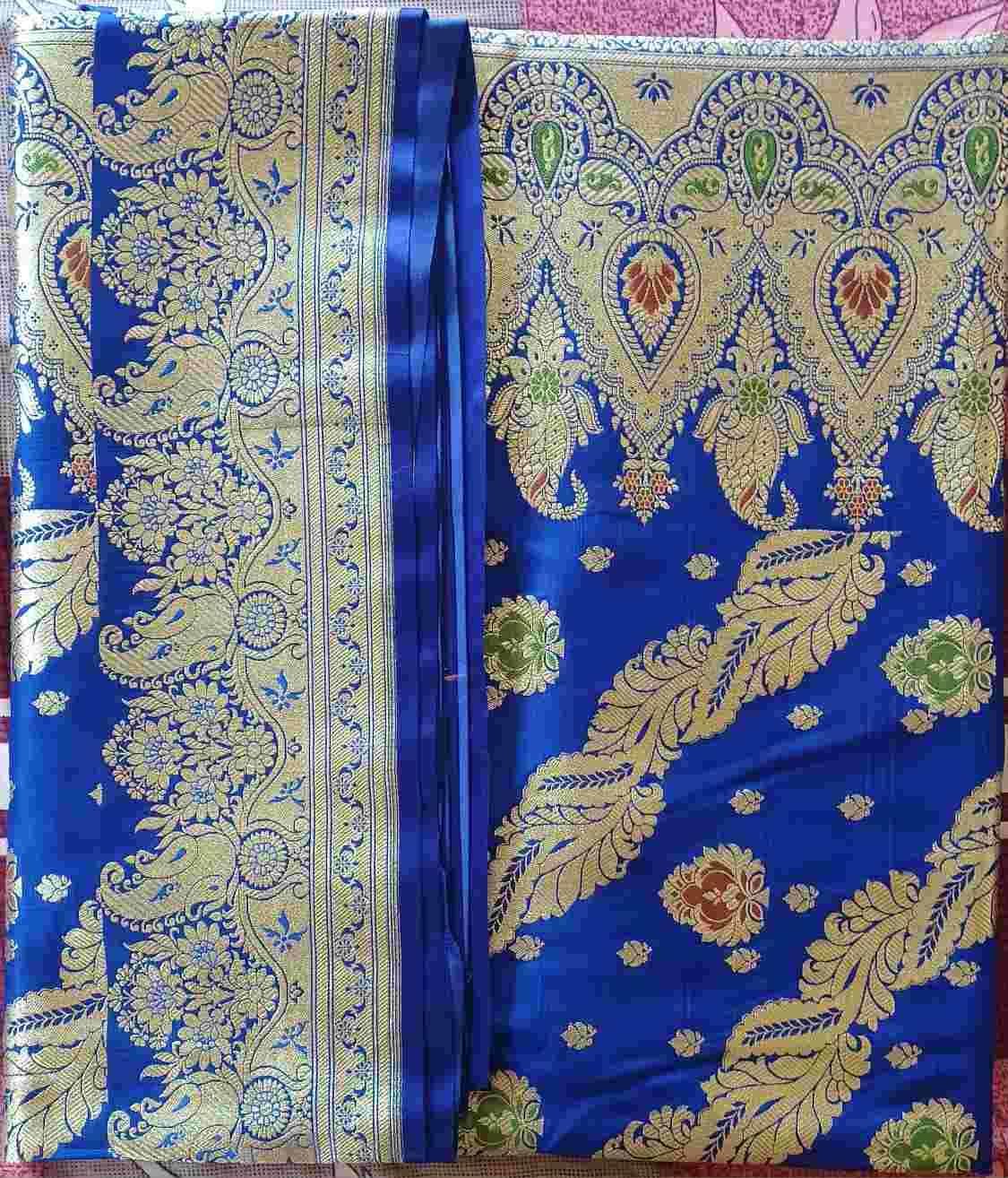 banarasi art silk mina aana patali saree - image 4