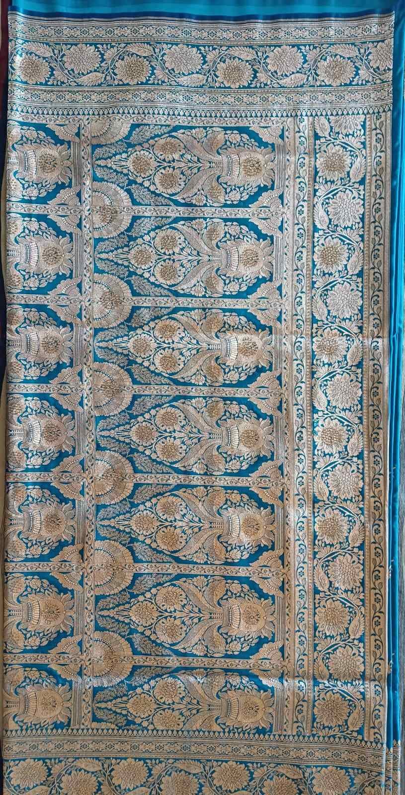 banarasi art silk saree with ston work - image 3
