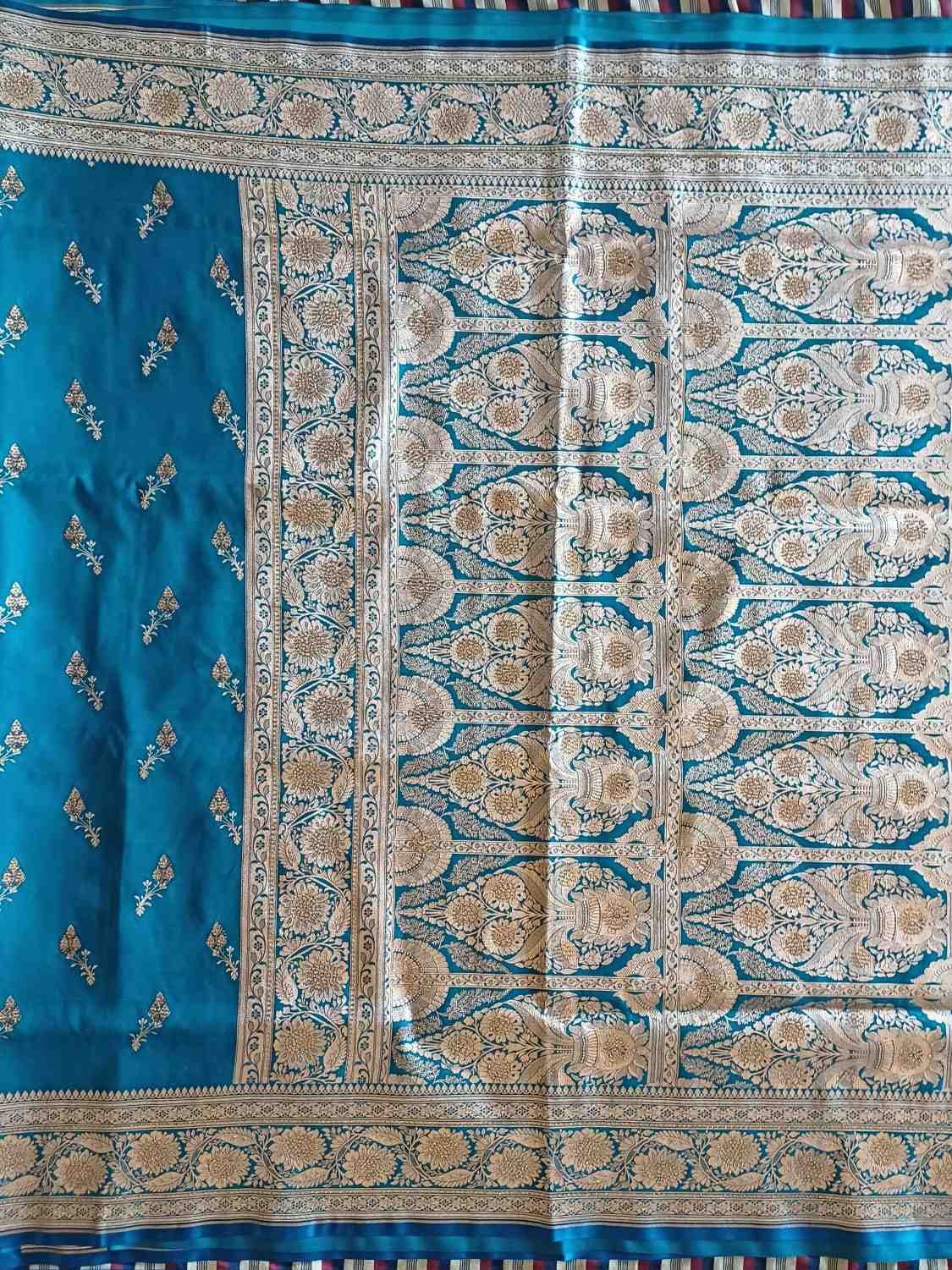 banarasi art silk saree with ston work - image 4