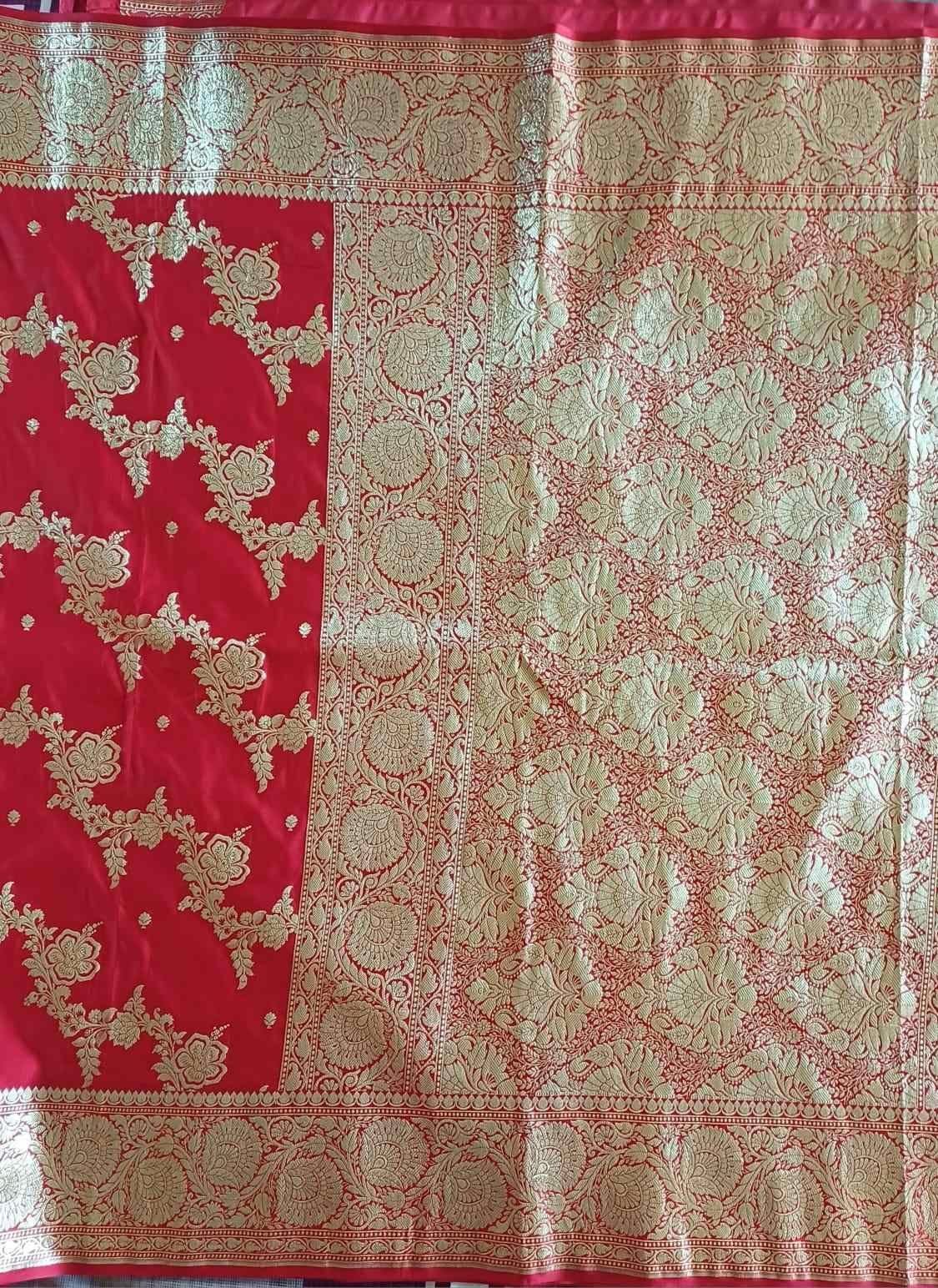 banarasi semi katan silk saree  - image 2