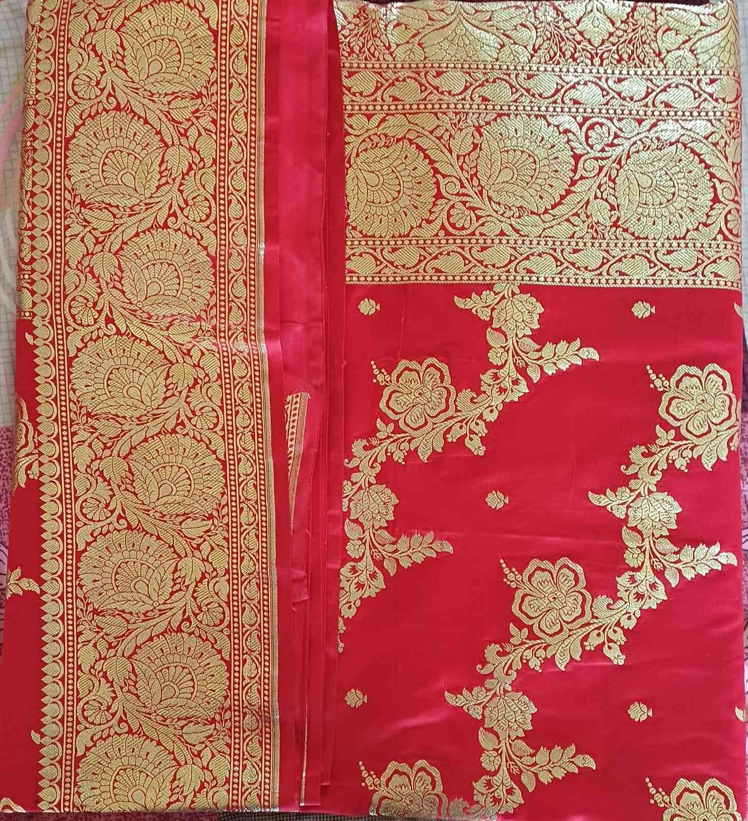 banarasi semi katan silk saree 