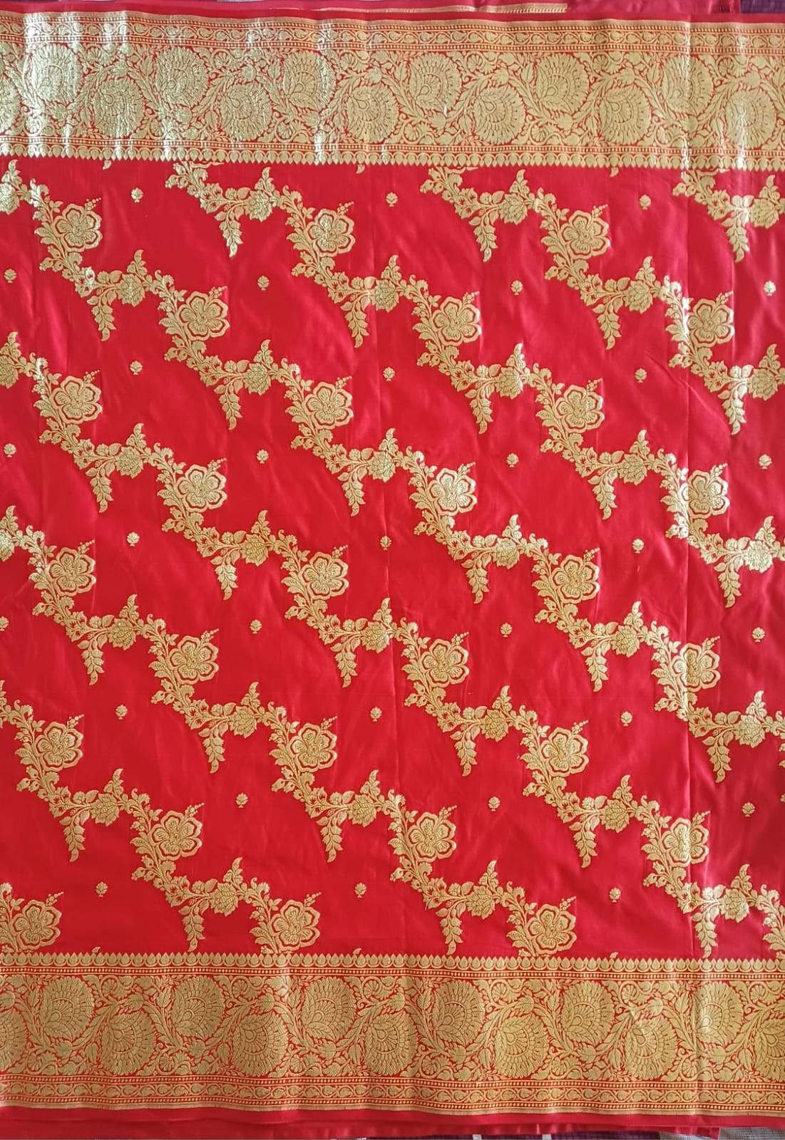 banarasi semi katan silk saree  - image 3