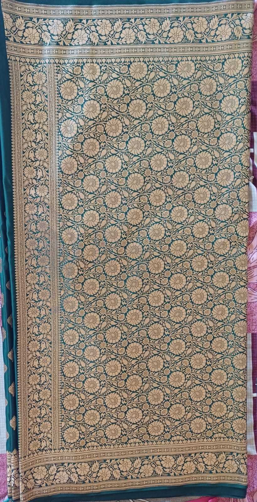 banarasi semi katan silk saree  - image 3