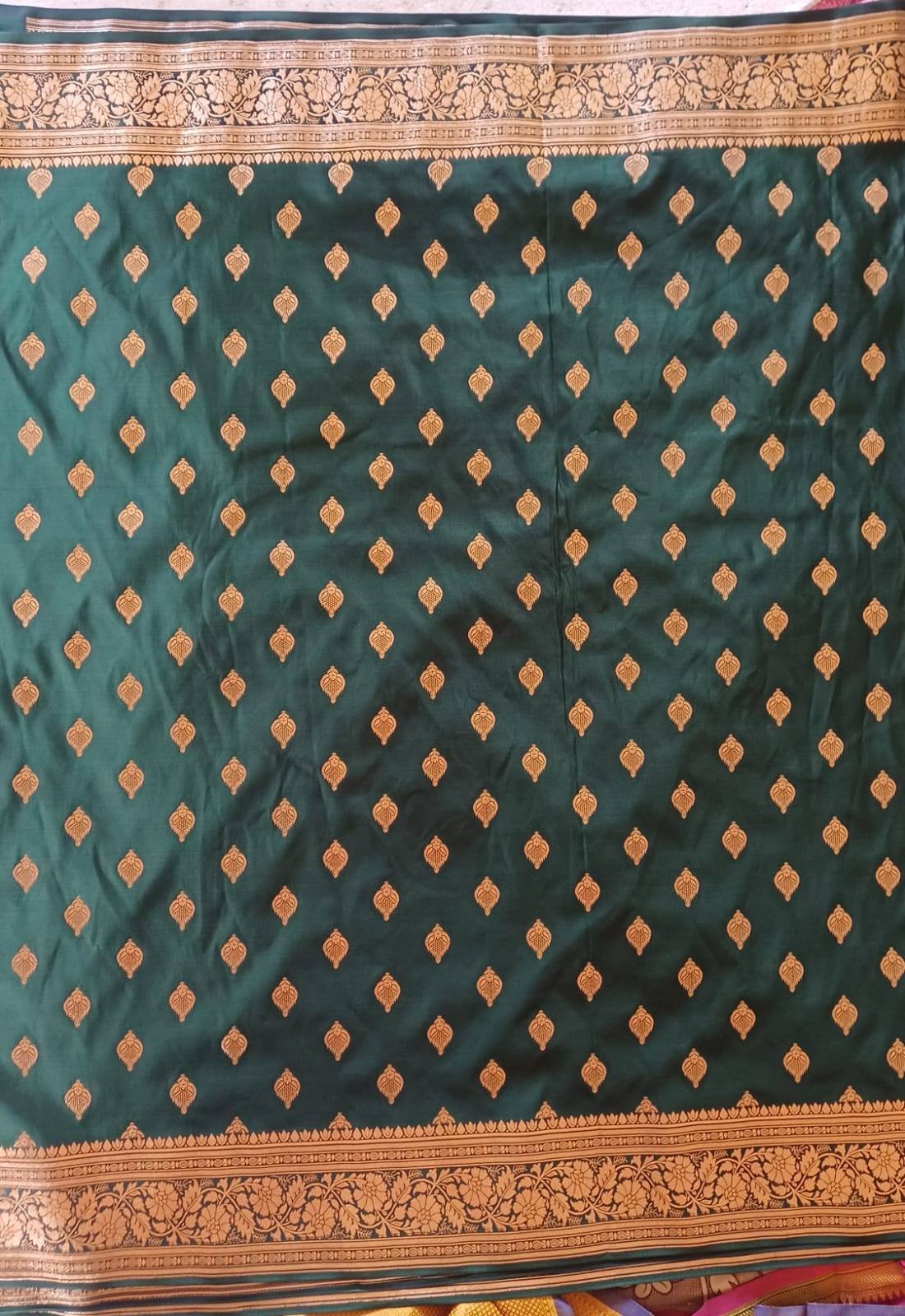 banarasi semi katan silk saree  - image 2
