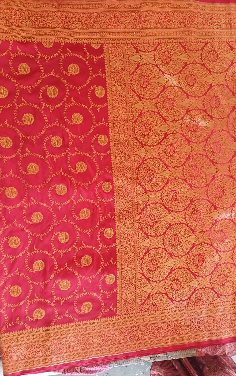 banarasi semi katan silk saree  - image 2