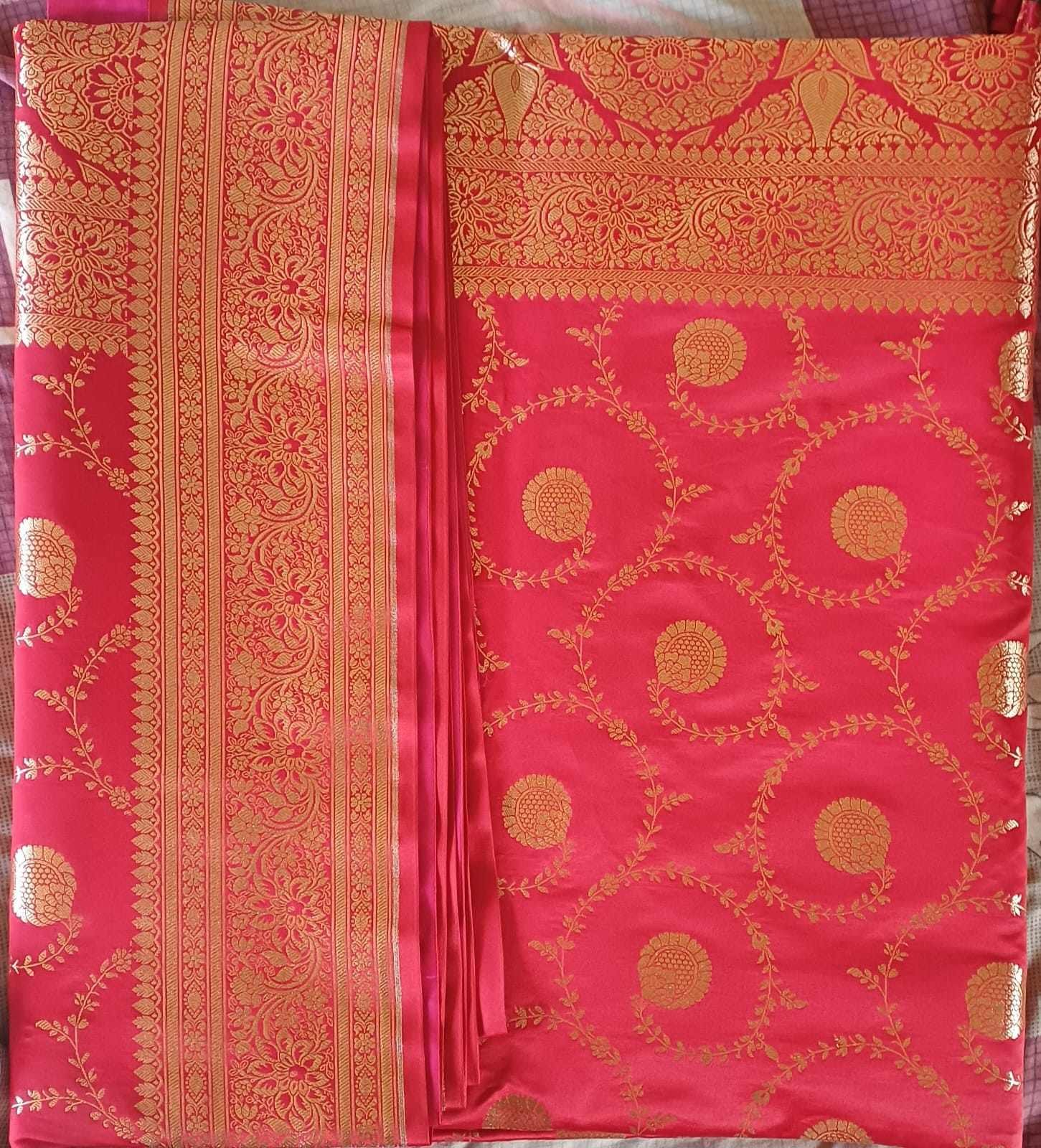 banarasi semi katan silk saree  - image 3